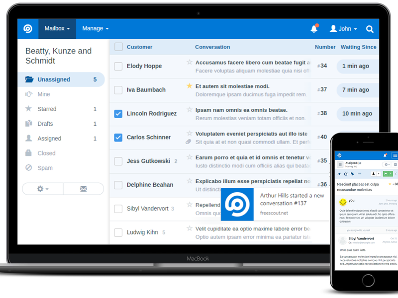 FreeScout screenshot